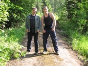 Подъем к клубу - Олег добежал )